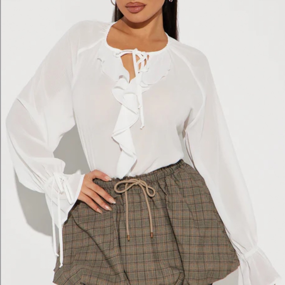 Fashion Nova | Cressida Ruffle Top - Ivory